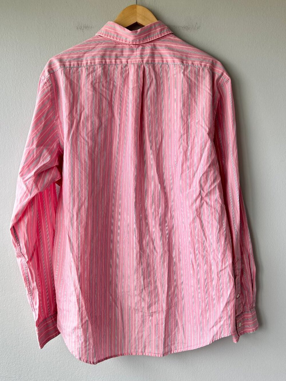 Ralph Lauren Pink Striped Oxford Button Down Shirt Mens XL - Picture 2 of 7